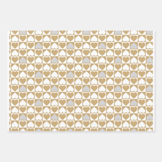 Hochzeitswrappers Geschenkpapier Set (Vorderseite)