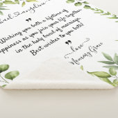 Hochzeitswünsche für Braut und Bräutigam Sherpadecke (3/4)