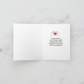 Hochzeitswünsche für Liebe und Glück Karte (Innenseite)