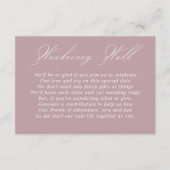 Hochzeitswünsche, gut Kalligrafie Script Dusty Ros Begleitkarte (Vorderseite)