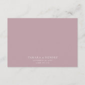 Hochzeitswünsche, gut Kalligrafie Script Dusty Ros Begleitkarte (Rückseite)