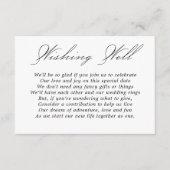 Hochzeitswünsche, gut Kalligrafie Script weiß Begleitkarte (Vorderseite)