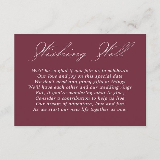 Hochzeitswünsche, gut kalligrafisches Script Burgu Begleitkarte (Vorderseite)