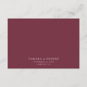 Hochzeitswünsche, gut kalligrafisches Script Burgu Begleitkarte (Rückseite)