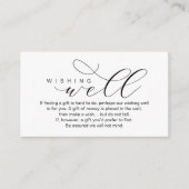 Hochzeitswünsche gut, Moderne Eleganz minimal Begleitkarte (Vorderseite)