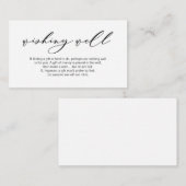 Hochzeitswünsche gut, moderne romantische Schrift Begleitkarte (Vorne/Hinten)