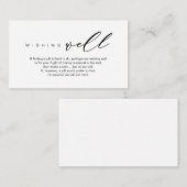 Hochzeitswünsche gut, moderne romantische Schrift Begleitkarte (Vorne/Hinten)
