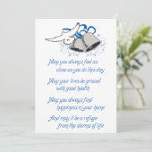 Hochzeitswünsche Karte (Stehend Vorderseite)