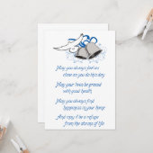 Hochzeitswünsche Karte (Vorderseite/Rückseite Beispiel)