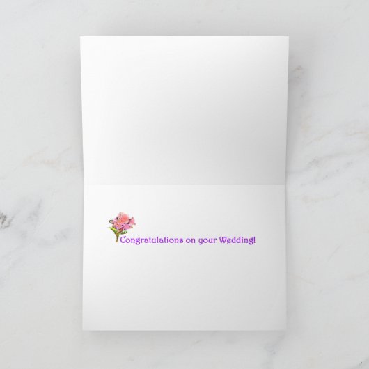 Hochzeitswünsche Karte (Innenseite)