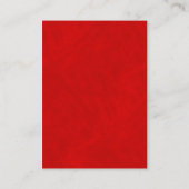 Hochzeitswünsche von Rot und Weiß Begleitkarte (Rückseite)