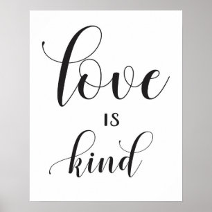 Hochzeitszeichen - 1 Korinther 13 - Liebe ist freu Poster