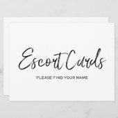 Hochzeitszeichen "Begleitkarten" | Stilvoll geschr Einladung (Vorne/Hinten)