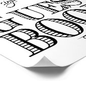 Hochzeitszeichen Bitte unterschreiben Sie unser Gä Poster (Ecke)