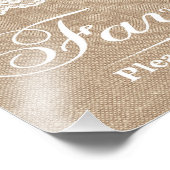 Hochzeitszeichen - Burlap & Lace - Favoriten - Fotodruck (Ecke)