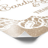 Hochzeitszeichen - Burlap & Lace - Karten & Gesche Fotodruck (Ecke)