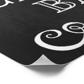 Hochzeitszeichen - Chalkboard-Zeichen für Candy Ba Poster (Ecke)