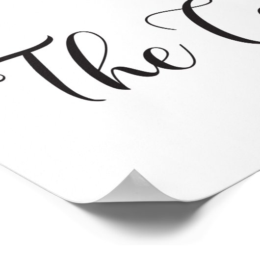 Hochzeitszeichen Das Cake Poster (Ecke)