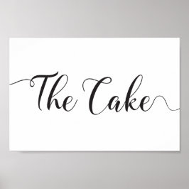 Hochzeitszeichen Das Cake Poster