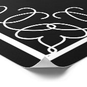 Hochzeitszeichen Denn jemand ist im Himmel Poster (Ecke)