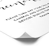 Hochzeitszeichen der nicht gesteckten Zeremonie Poster (Ecke)