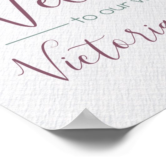 Hochzeitszeichen des Waldes Poster (Ecke)