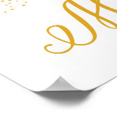 Hochzeitszeichen - DIY Bridal Stairs Confetti Zeic Poster (Ecke)