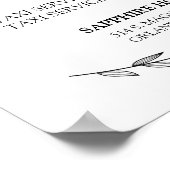 Hochzeitszeichen - Don't’ Drink & Drive Laurel Zei Poster (Ecke)