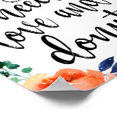 Hochzeitszeichen Donut Bar 8x10 Wasserfarbenzeiche Poster (Ecke)