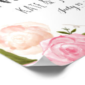 Hochzeitszeichen, Empfang, Dusche, Plakat, Banner Poster (Ecke)