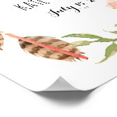 Hochzeitszeichen, Empfang, Dusche, Plakat, Banner Poster (Ecke)