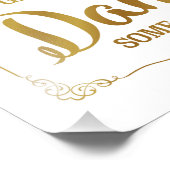 Hochzeitszeichen, Flip Flops, Hochzeit, Gold Fotodruck (Ecke)