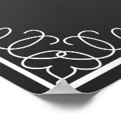 "Hochzeitszeichen für "Bitte unterschreiben Sie un Poster (Ecke)