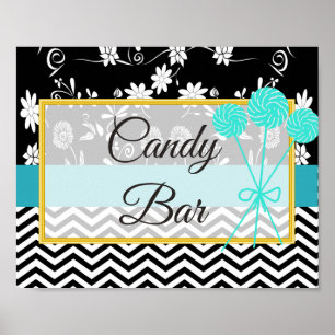 Hochzeitszeichen für Candy Bar, Vintage Kamera Poster