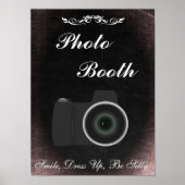 Hochzeitszeichen für Foto Booth, Chalkboard-Stil Poster (Vorne)