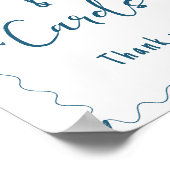 Hochzeitszeichen für Minimalistische kalligraphisc Poster (Ecke)