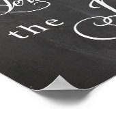 Hochzeitszeichen - Hier kommt die Braut Poster (Ecke)