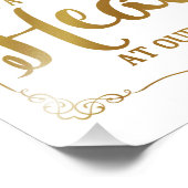 Hochzeitszeichen, Himmel bei der Hochzeit, Gold Fotodruck (Ecke)