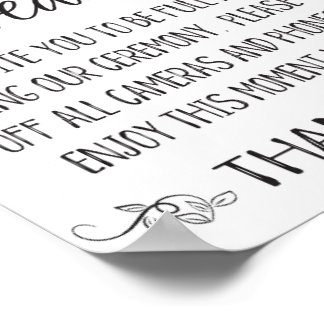 Hochzeitszeichen, Hochzeitsdrucktische, nicht gest Poster