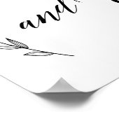 Hochzeitszeichen - Karten und Geschenke Laurel Wed Poster (Ecke)