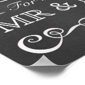 Hochzeitszeichen - Karten und Geschenke Unterschri Poster (Ecke)