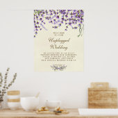 Hochzeitszeichen Lavender lila Blüte Poster (Küche)