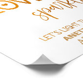 Hochzeitszeichen "Liebe funkeln" 8x10 Poster (Ecke)