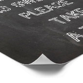 Hochzeitszeichen - Liebe ist süß, bitte nehmen Sie Poster (Ecke)