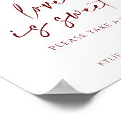 Hochzeitszeichen - Liebe ist süße Sonnenblume & Bu Poster (Ecke)