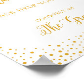 Hochzeitszeichen - Männerbadewanne - Zeichen von C Poster (Ecke)