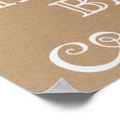 Hochzeitszeichen - Mimosa Bar - Rustikales Hochzei Poster (Ecke)