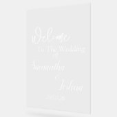 Hochzeitszeichen - nur Schriftart Acrylschild (Winkel)