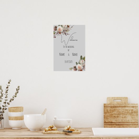 Hochzeitszeichen Poster (Küche)