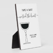 Hochzeitszeichen, schießen Sie, wir tippen den Kno Fotoplatte (Seite)